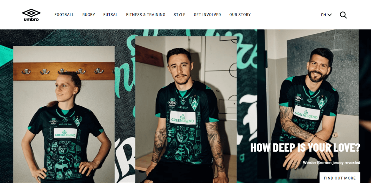 Umbro site